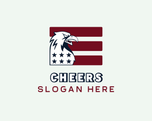 Star - Eagle USA Veteran Flag logo design