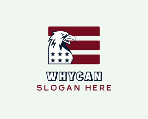 Patriotic - Eagle USA Veteran Flag logo design