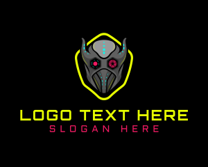 Game - Gaming Cyborg Robot logo design
