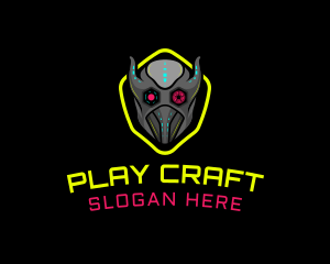 Game - Gaming Cyborg Robot logo design