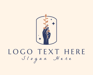 Massage - Wellness Leaf Hand logo design