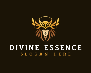 Goddess - Valkyrie Goddess Warrior logo design