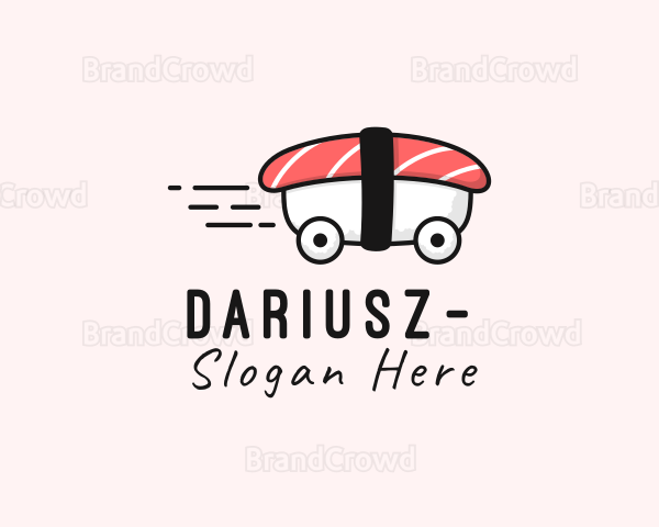 Sushi Car Delivery Logo