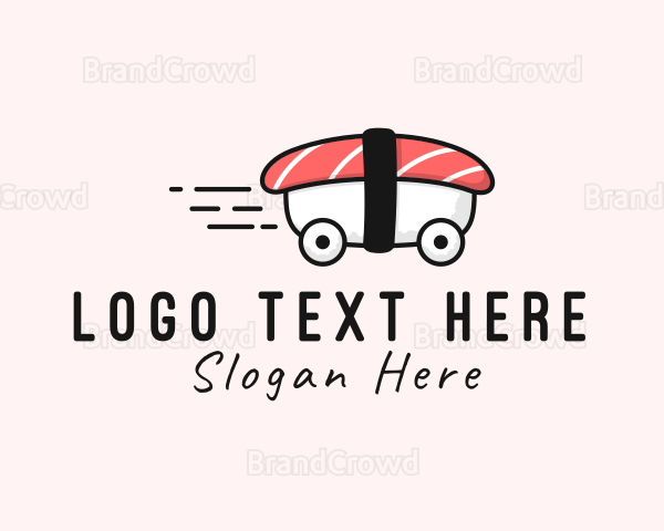 Sushi Car Delivery Logo