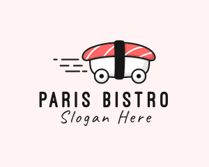 Sushi Car Delivery  logo design