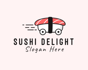 Sushi Car Delivery  logo design