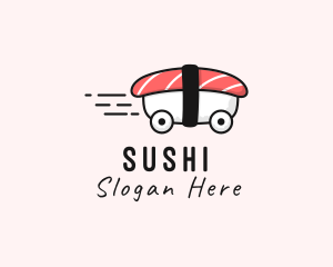 Sushi Car Delivery  logo design