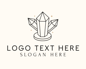 Glamorous - Shiny Luxe Gemstone logo design