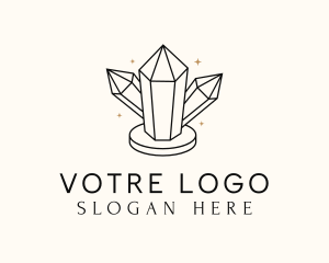Shiny Luxe Gemstone Logo