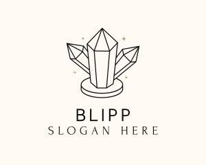 Crystal - Shiny Luxe Gemstone logo design