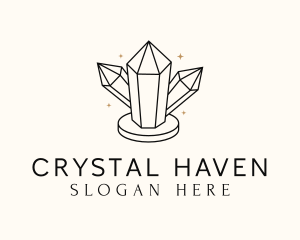 Shiny Luxe Gemstone logo design