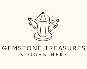 Shiny Luxe Gemstone logo design