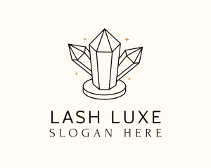 Shiny Luxe Gemstone logo design