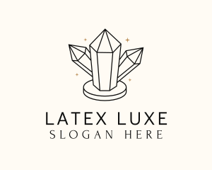 Shiny Luxe Gemstone logo design