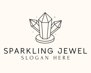 Shiny Luxe Gemstone logo design