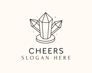 Upscale - Shiny Luxe Gemstone logo design