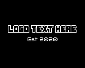 Black And White - Modern Game Text logo design