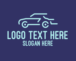 Car Silhouette - Minimalist Car Business logo design