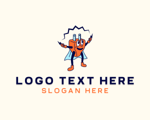 Superhero Energy Plug  Logo