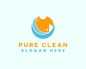 Laundry Shirt Washer logo design