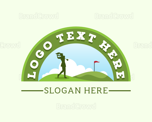 Sports Golf Course Logo