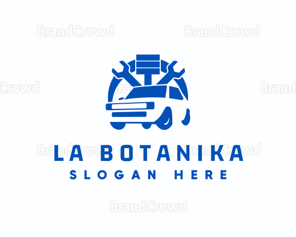SUV Car Repair Logo