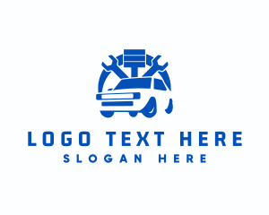 Car Repair - SUV Car Repair logo design