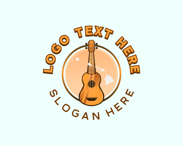 Hawaii - Ukulele Music Hawaii logo design