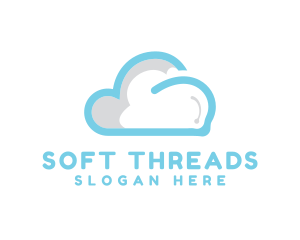 Blue Abstract Cloud logo design