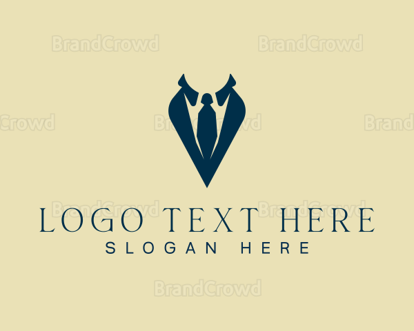 Professional Suit Necktie Logo