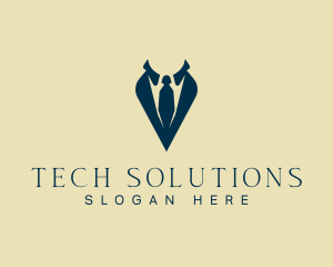 Professional Suit Necktie Logo