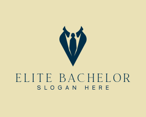 Professional Suit Necktie logo design