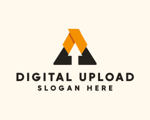 Upload - Arrow Triangle Business logo design