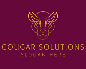 Elegant Wild Feline logo design