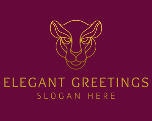 Elegant Wild Feline logo design