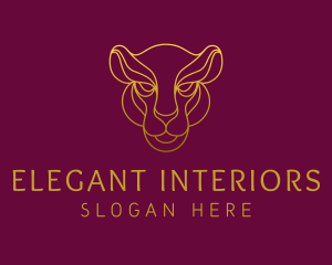 Elegant Wild Feline logo design