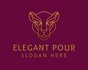 Elegant Wild Feline logo design