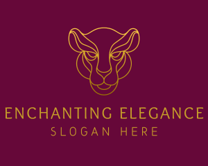 Charm - Elegant Wild Feline logo design