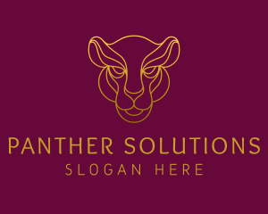 Elegant Wild Feline logo design