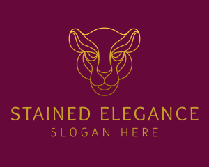 Elegant Wild Feline logo design