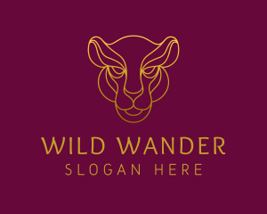 Elegant Wild Feline logo design