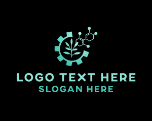 Lab - Biotech Plant DNA logo design
