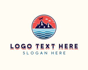 Island - Mountain Travel Tour logo design