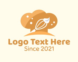 Pastry Chef - Chef Hat Whisk logo design