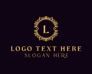 Stylish - Floral Wreath Event logo design