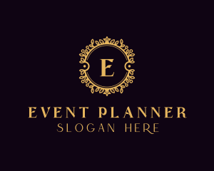 Floral Wreath Event logo design
