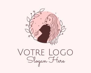 Outline - Lady Fashion Hairstylist logo design