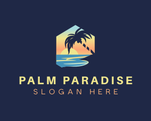 Holiday Palm Beach Resort logo design