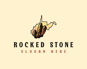 West Virginia Rock Mountain  logo design