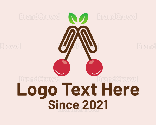 Cherry Paper Clip Logo